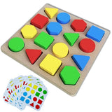 Dementia Products - Alzheimers Activities for Seniors Easy Shapes Memory Activities for Elderly Geometric Cognitive Matching Puzzles for Adults with Dementia