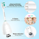 Aoremon Replacement Toothbrush Heads Compatible with Philips sonicare E-Series, 6 Pack Replacement Brush Heads Come with Caps