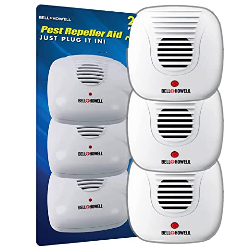 Bell and Howell Ultrasonic Pest Repellers with Extra Outlet - 3 Pack