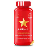 HAIRtamin Vegan Hair Vitamins for Faster Hair Growth | All Natural Biotin Hair Growth Vitamin Capsules to Support Healthy Hair Skin and Nails | May Reduce Hair Loss & Thinning | 30 Capsules