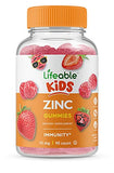 Lifeable Zinc Kids Gummies - 15 mg - Great Tasting Natural Flavor Vitamin Supplement - Gluten Free Vegetarian GMO Free Chewable - for Healthy Skin and Immune Support - for Children (90 Count)