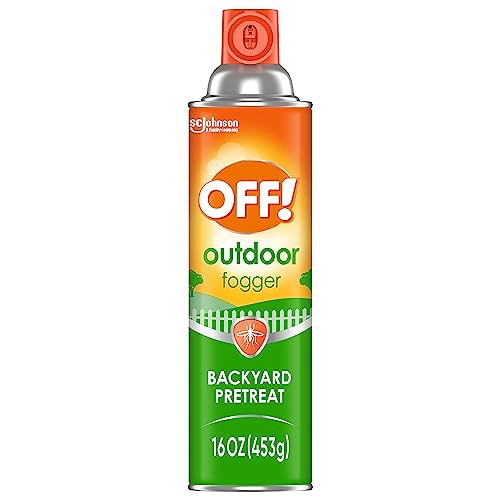 OFF! Outdoor Insect & Mosquito Repellent Fogger, Backyard Pretreat, Kills & Repels Insects in an up to 900 sq, ft, area, 16 oz