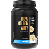 Maxler 100% Golden Whey Protein - 24g of Premium Whey Protein Powder per Serving - Pre, Post & Intra Workout - Fast-Absorbing Whey Hydrolysate, Isolate & Concentrate Blend - Vanilla Ice Cream 2 lbs