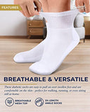 Pembrook Ankle Diabetic Socks for Women & Men | 6 Pairs | Wide Non Binding Socks Quarter Length | Edema Neuropathy Socks