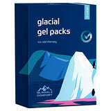 Glacial Comfort Gel Ice Pack for Back Pain - (21" x 13") Reusable Cold Pads for Hip, Knee, Shoulder Injuries, Muscle Strains, Migraine & Postpartum Recovery with Flex Technology - Compression Pad.