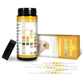 Easy@Home Dog Diabetes Urine Test: 10 Parameters Urine Test Strips for Dogs & Cats Animal Urinalysis Reagent Strips - Detect Urinary Tract Infections UTI Bladder Kidney Liver Function 100 Counts