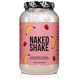 NAKED nutrition Naked Shake - Vegan Protein Powder, Strawberry Banana - Flavored Plant Based Protein with Mct Oil, Gluten-Free, Soy-Free, No Gmos Or Artificial Sweeteners - 30 Servings