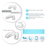 The ConfiDental - Pack of 5 Moldable Mouth Guard for Teeth Grinding Clenching Bruxism, Sport Athletic, Whitening Tray, Including 3 Regular and 2 Heavy Duty Guard (3 (LLL) Regular 2 (II) Heavy Duty)