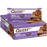 Quest Nutrition Caramel Chocolate Chunk Protein Bars, High Protein, Low Carb, Gluten Free, Keto Friendly, 12 Count (Pack of 1)