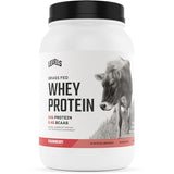 Levels Grass Fed 100% Whey Protein, No Hormones, Strawberry, 2LB