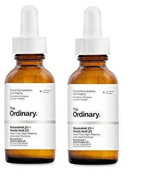 The Ordinary Resveratrol 3% + Ferulic Acid 3% Antioxidant 1 fl oz / 30ml (Pack of 2)