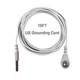 Grounding Pillowcase with 15ft Grounding Cable 20x30in Conductive Grounding Pillow Cover Silver Cotton Queen Size Improve Sleep