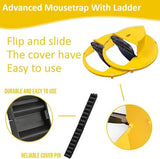 Mouse Trap - Humane Mouse Trap - Bucket Mouse Traps - 5 Gallon Bucket Compatible Trap with Multi Purpose - Flip and Slide Bucket Lid Mouse Trap - Multi Catch and Auto Reset Mouse Trap - Rat (2PCS)