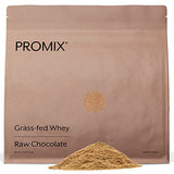 Promix Whey Protein Powder, Raw Chocolate - 2.5lb Bulk - Grass-Fed & 100% All Natural - ­Post Workout Fitness & Nutrition Shakes, Smoothies, Baking & Cooking Recipes - Gluten-Free & Keto-Friendly