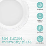 PLASTICPRO 400 Count Disposable 9 Inch White Plastic Dinner Plates large