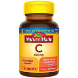 Nature Made Vitamin C 500mg, Dietary Supplement for Immune Support, 100 Tabletss,.