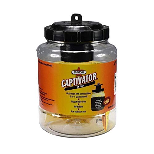 Starbar Captivator Outdoor 2 Quart Reusable Fly Attachment Hanging Jar Trap