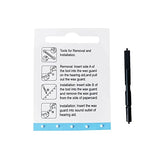 Wax Guards, 7 Packs-1mm Hearing aid Wax Guard Filter 35 PCS for phonak,Unitron,Resound Wax Traps and widex Hear Cleaning kit，Simple and Convenient Packaging