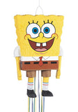 Spectacular SpongeBob Fiesta Multicolor Pull String Paper Piñata - 23" x 14" (1 Pc) - Ultimate Party Fun for Kids & SpongeBob Fans