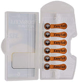 60 x Size 312 / BROWN - DURACELL EasyTab Hearing Aid Batteries (10 packs of six cells)