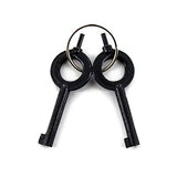 Ace Martial Arts Supply Heavy Duty Handcuffs and Keys (Black Chain)