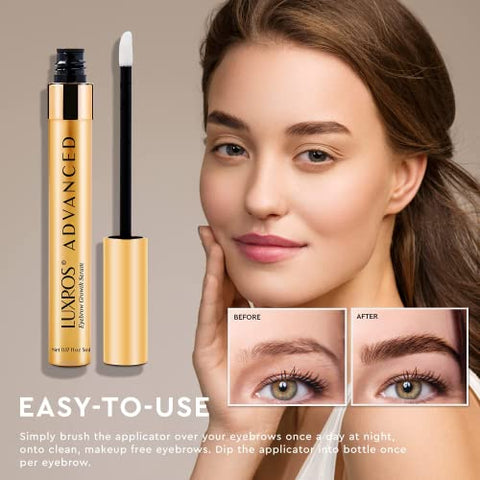 Advanced Eyebrow Growth Serum for Thicker Brows – Eye Brow Hair Growth Serum for Strong, Full, Thick Eyebrows as Soon as 4 Weeks to 60 Days (5 ml)