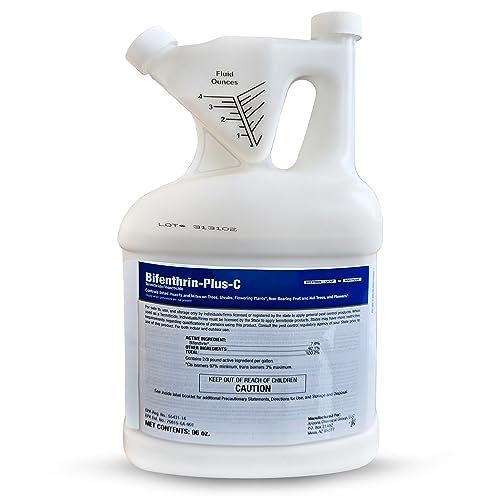 Bifenthrin-Plus-C - Insecticide Termiticide Easily Mixes with Water for Indoor & Outdoor | Residential Commercial Industrial Use | Home Lawns | Kills Mosquitoes & all Flying & Crawling Insects - 96 oz