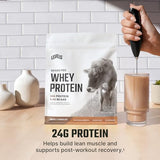 Levels Grass Fed 100% Whey Protein, No Hormones, Double Chocolate, 1LB