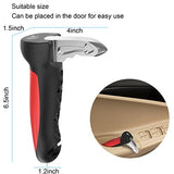 byojia 5 in 1 Vehicle Support Handles Elderly Portable Automotive Door Assist Handles Multifunction Car Handle for Elderly and Handicapped (Red-with Nylon Handle)