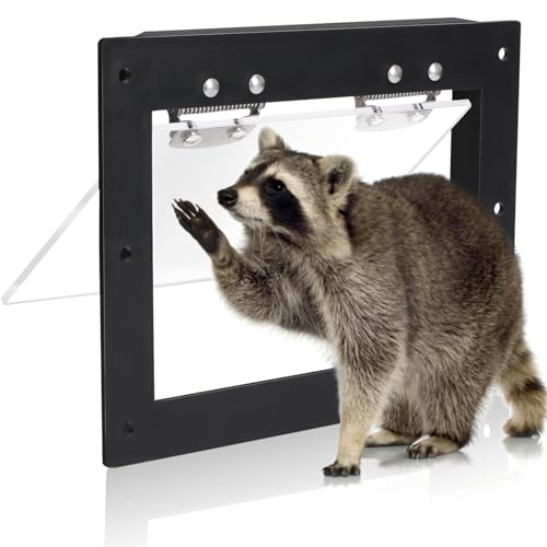 Raccoon One Way Eviction Door - Safe Eviction Raccoon Trap - Ideal for Attics, Under Decks, and Chimneys - DIY Installation - Humane Solution to Raccoon Intrusions