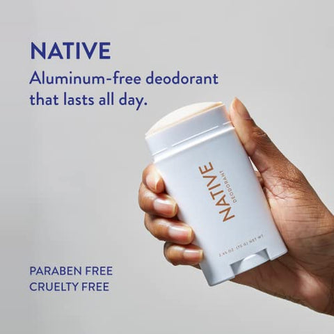 Native Deodorant | Natural Deodorant for Women and Men, Aluminum Free with Baking Soda, Probiotics, Coconut Oil and Shea Butter | Coconut & Vanilla, Lavender & Rose, Cucumber & Mint - Pack of 3