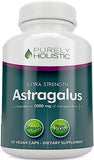 Astragalus Capsules 5,000 mg - 250 Capsules, 8+ Month Supply - Superior Strength Astragalus Root Extract 20:1 - Non GMO, Vegetarian & Vegan Friendly - Supports the Immune System & Cardiovascular