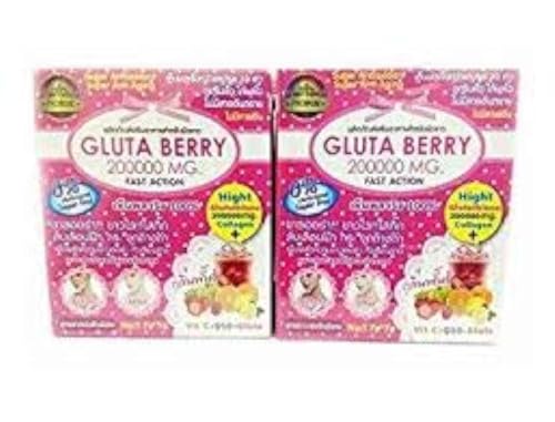 2Box Gluta Berry 200000 mg Drink PUNCH skin food Reduce freckles Whitening Skin Fast action 10pcs./Box. …