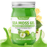 softbear Sea Moss Gel Apple Flavored 12 OZ - Wildcrafted Irish Sea Moss Gel Organic Raw 92 Minerals and Vitamins Non-GMO Gluten-Free Vegan Supplements Immune Digestive Support