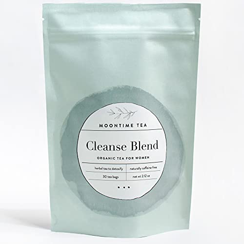 Organic Cleanse and Detox Tea for Women, 30 Tea bags with Mint, Dandel