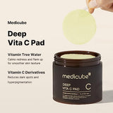 Medicube Deep Vita C Pad I Wiping care for Dark Spots & Pigmentation concerned areas | Infused with 7-day dark spot ampoule | 500,000PPM of vitamin water & 3 types of vitamin | (70 sheets)