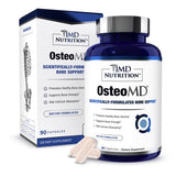 1MD Nutrition OsteoMD for Comprehensive Bone Support - Calcium Supplement for Women and Men - Promote Bone Density w/Calcium with Vitamin D - Calcium Hydroxyapatite w/Vitamin D3 & K2-90 Capsules