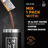 LMNT Hot Chocolate and Coffee Mixer - Chocolate Caramel Salt Electrolytes | No Sugar or Artificial Ingredients | Keto & Paleo Friendly | 30 Sticks