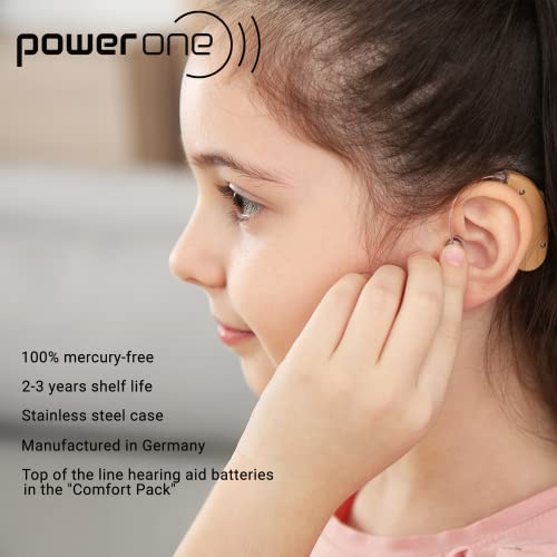 Power One Cochlear Implant Batteries (120 Batteries)