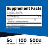 Nutricost Creapure® Creatine Monohydrate 500 Grams