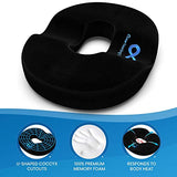 Everlasting Comfort ® Versatile Donut Pillow for Hemorrhoids, Tailbone Pain Relief - FSA HSA Approved Transformable 2-in-1 Hemorrhoid Cushion + Seat Cushion for Everyday Sitting Comfort at Work, Home