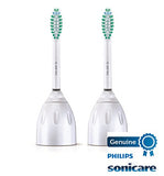 Philips Sonicare Genuine E-Series Replacement Toothbrush Heads, 2 Brush Heads, White, HX7022/66