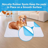 Washable Dog Pee Pads for Potty Training 34''x36'' 2 Pack,Waterproof and Non Slip Incontinence Bed Pads for Puppy,Kids or Adults Elderly,Resuable Dogs playpen Pads