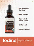 Organic Nascent Iodine Liquid Drops | 2 fl oz | Vegan Supplement | Non-GMO, Gluten Free | by Carlyle