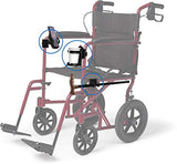 Mobility Combo Pack, Hook, Phone and Cup Holder for Walker, Portable Beverage Holder for Wheelchair and Strollers, Easy to Install Stretch Strap Fits up to 2” Diameter