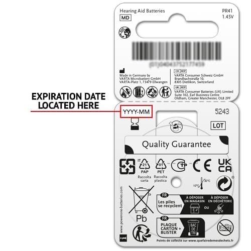 120 X Size P13 Powerone Hearing Aid Batteries