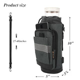Crutch Bag Lightweight Crutch Accessories Storage Pouch with Reflective Strap and Front Zipper Pocket for Universal Crutch Bag to Keep Item Safety (Gray)