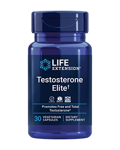 Life Extension Testosterone Elite – Testosterone Production Support Supplement for Men - with Luteolin, Pomegranate and Cacao Seed Extract – Gluten-Free, Non-GMO, Vegetarian – 30 Capsules