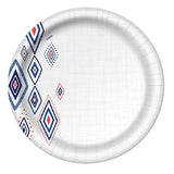 Dixie 10 Inch Paper Plates, Dinner Size Printed Disposable Plate, 204 Count (3 Packs of 68 Plates)