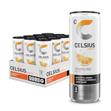 CELSIUS Sparkling Orange, Functional Essential Energy Drink 12 Fl Oz (Pack of 12)